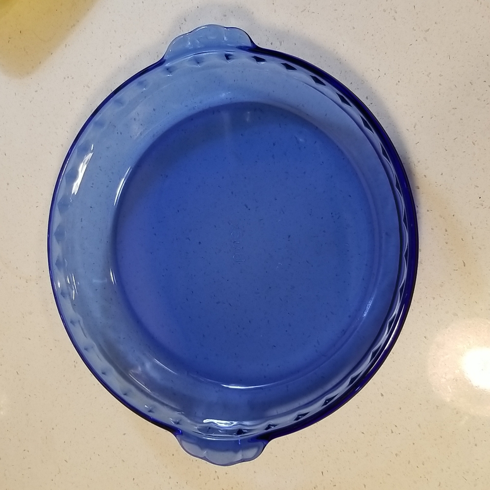 Vintage Cobalt Blue pie dish